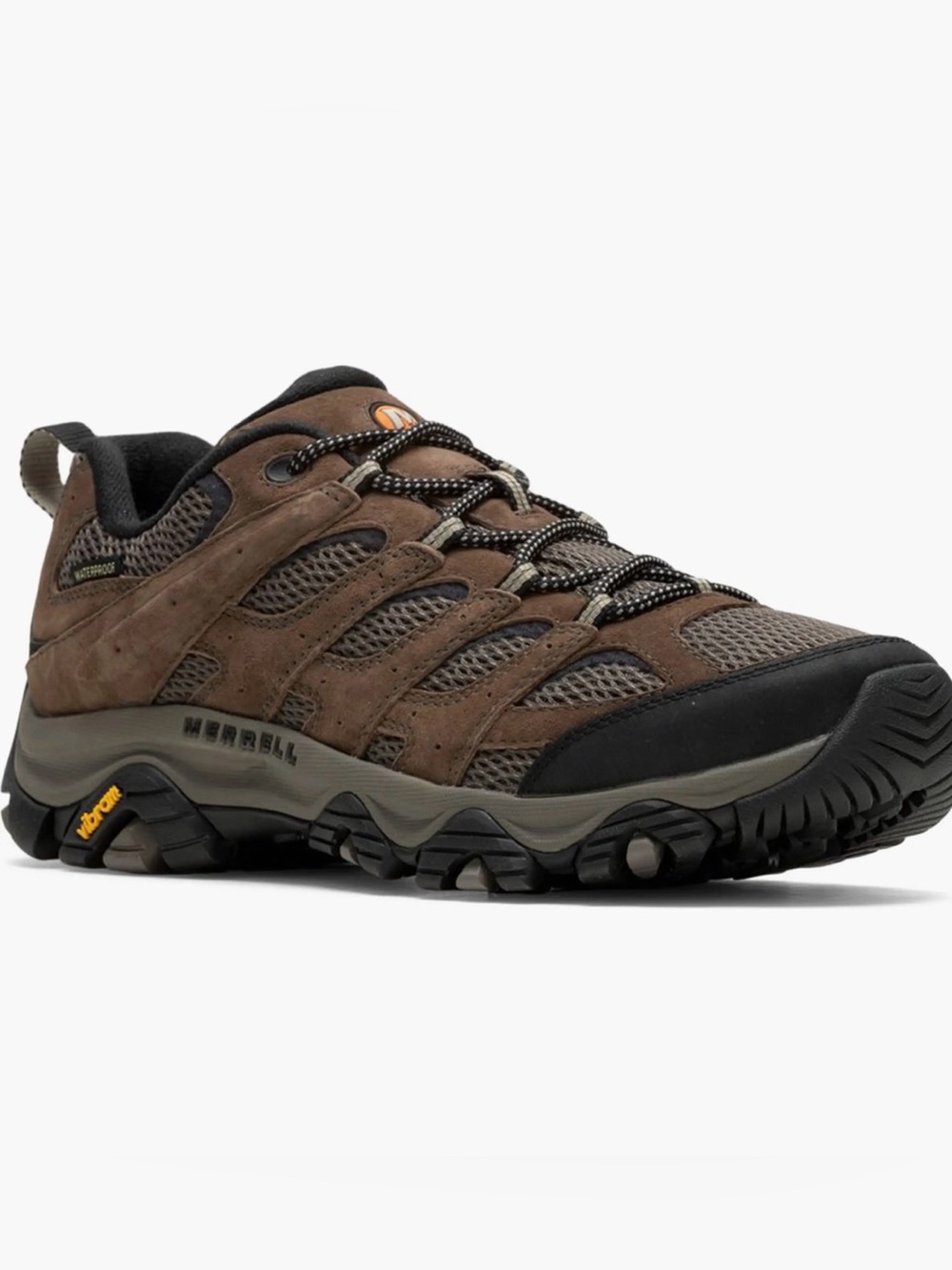 Merrell Men's Brown and Black Waterproof Trail Shoe Moab 3 Bracken 9.5 Wide